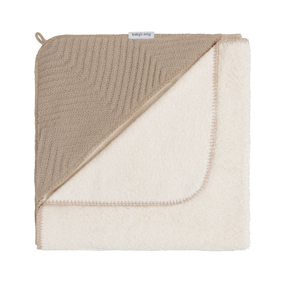 Kapuzenbadetuch Grace, beige
