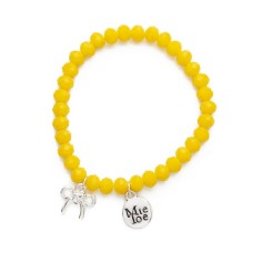 Armband, Schleife Gelb