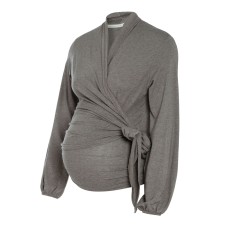 Umstandsmode Wickeltop Glow, hazel brown