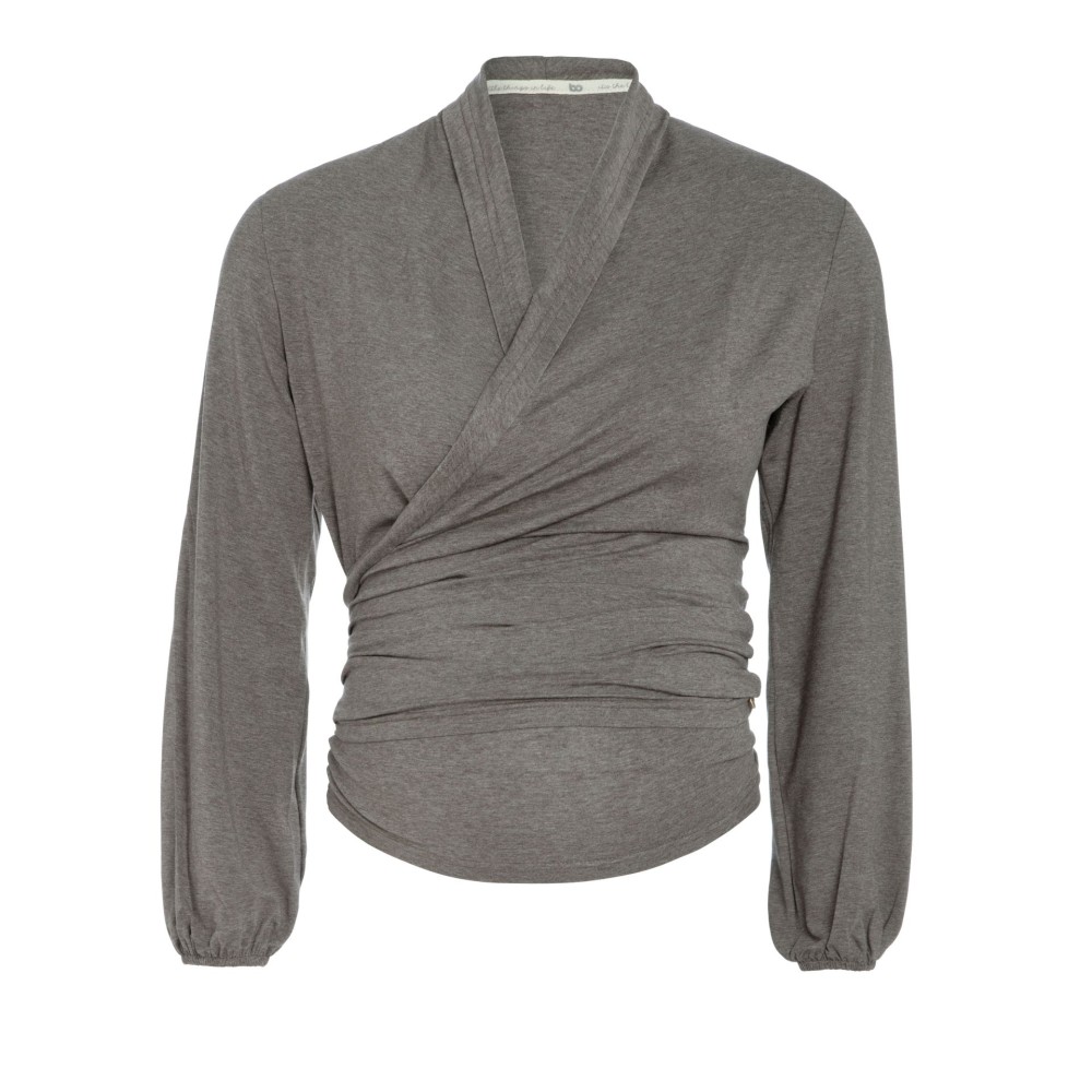 Umstandsmode Wickeltop Glow, hazel brown