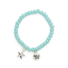 Armband, Stern Hellblau