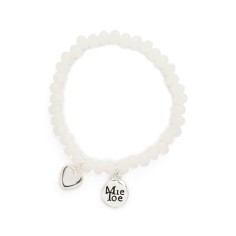Armband, Herz Weiss