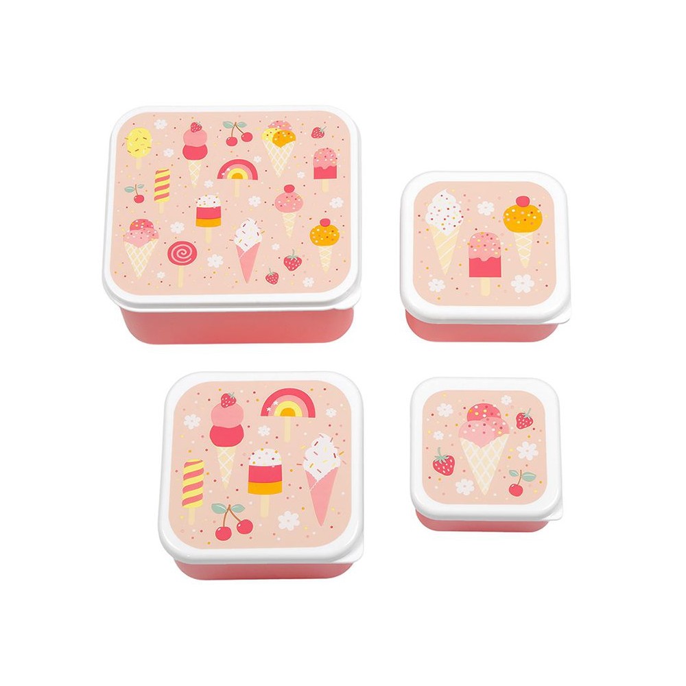 Lunchbox, 4er Set, Eiscreme