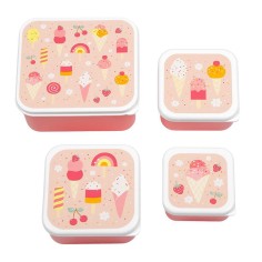Lunchbox, 4er Set, Eiscreme