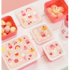 Lunchbox, 4er Set, Eiscreme
