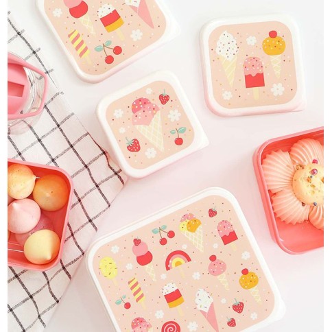 Lunchbox, 4er Set, Eiscreme