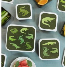 Lunchbox, 4er Set, Krokodil