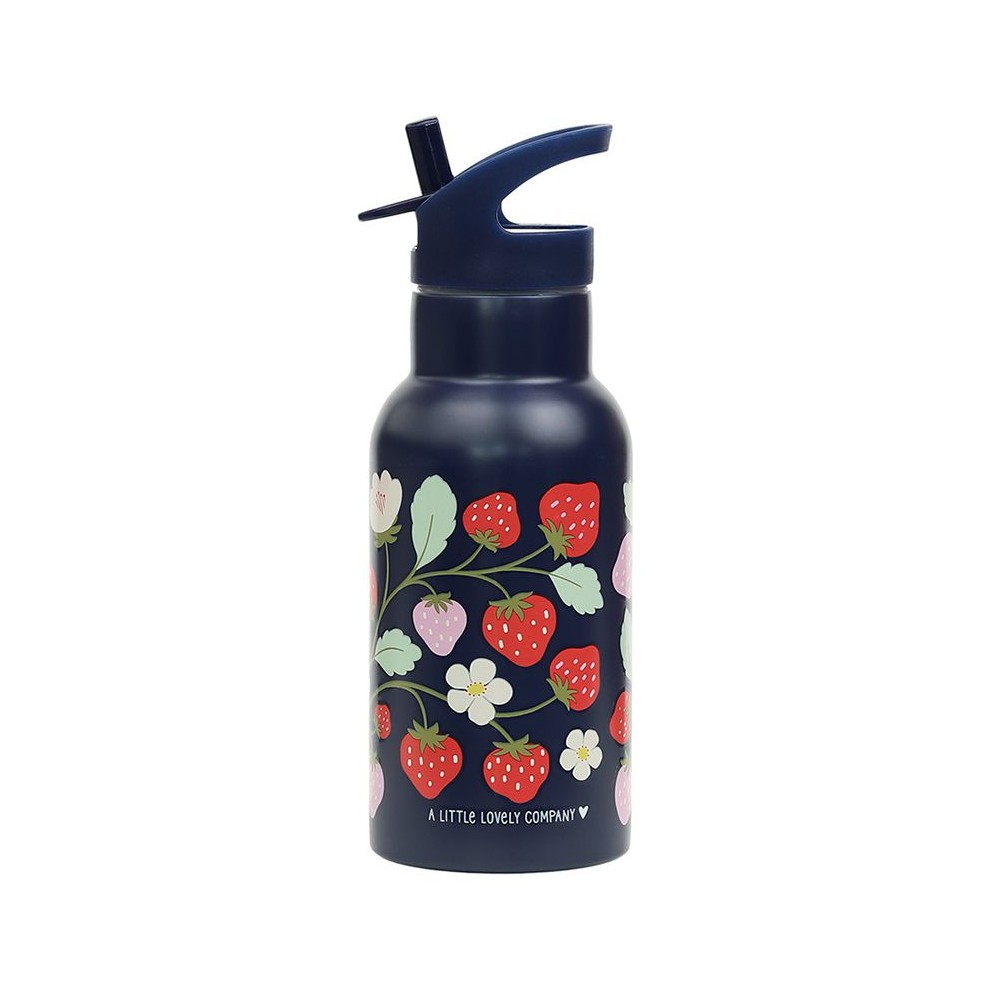 Edelstahl Trinkflasche - Erdbeeren (350 ml)