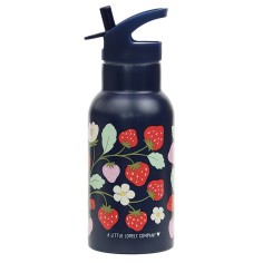 Edelstahl Trinkflasche - Erdbeeren (350 ml)