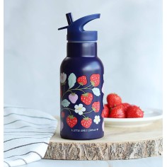 Edelstahl Trinkflasche - Erdbeeren (350 ml)