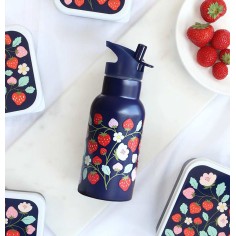 Edelstahl Trinkflasche - Erdbeeren (350 ml)