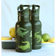 Edelstahl Trinkflasche - Krokodil (350 ml)