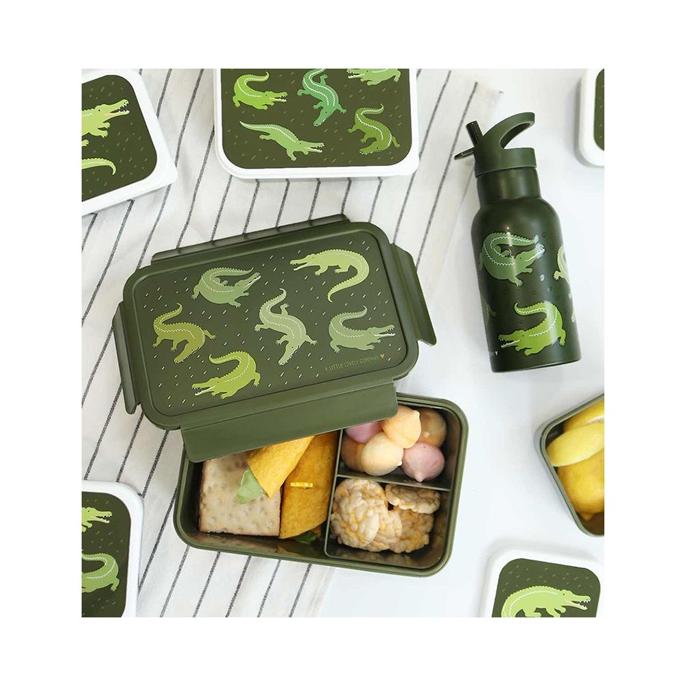 Edelstahl Trinkflasche - Krokodil (350 ml)