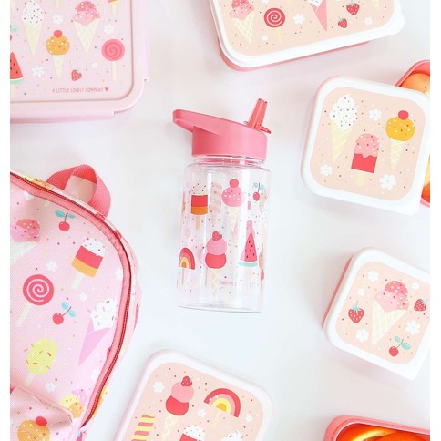 Strohhalm-Flasche, Eiscreme