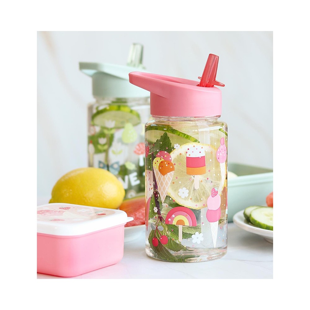 Strohhalm-Flasche, Eiscreme