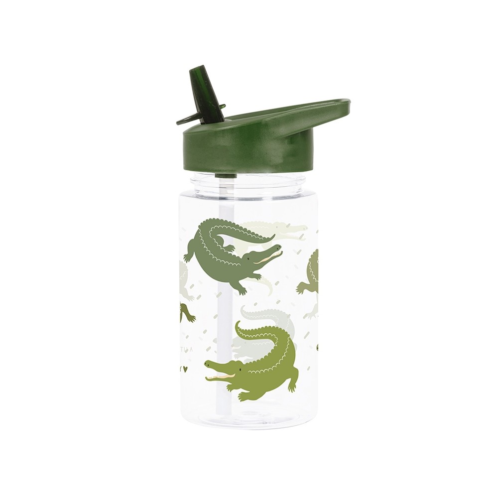 Strohhalm-Flasche, Krokodil