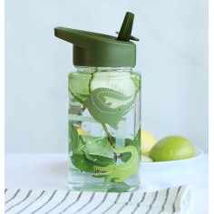 Strohhalm-Flasche, Krokodil