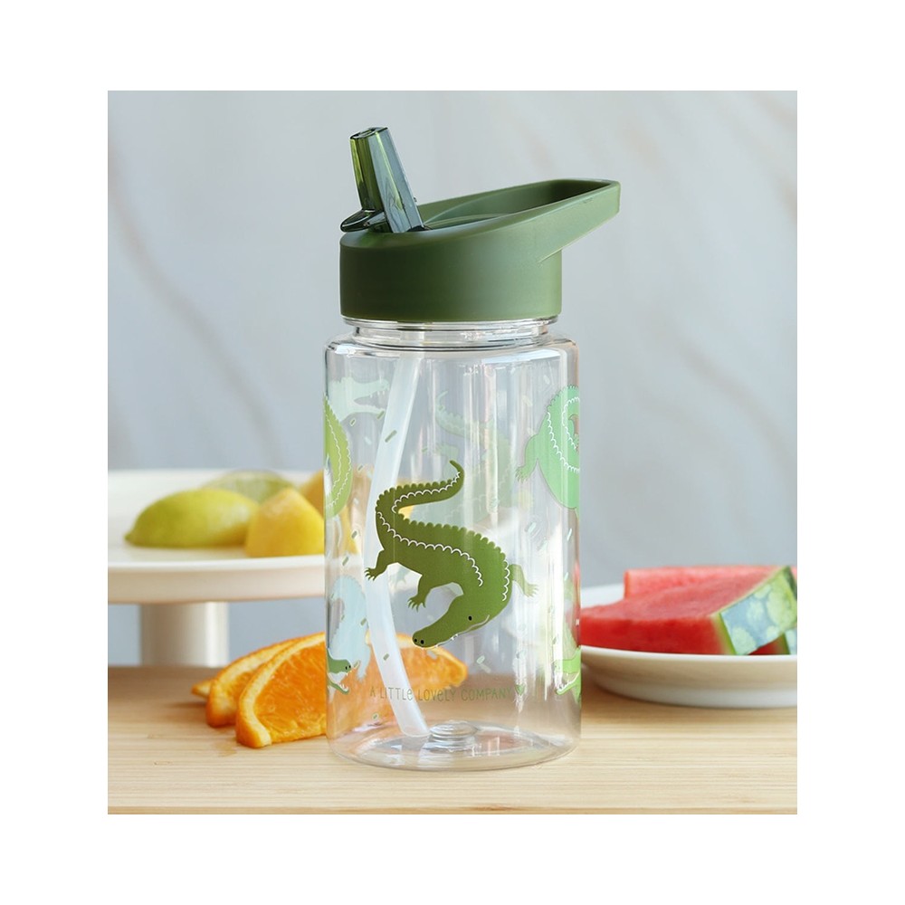 Strohhalm-Flasche, Krokodil