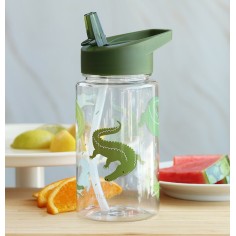 Strohhalm-Flasche, Krokodil