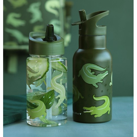 Strohhalm-Flasche, Krokodil