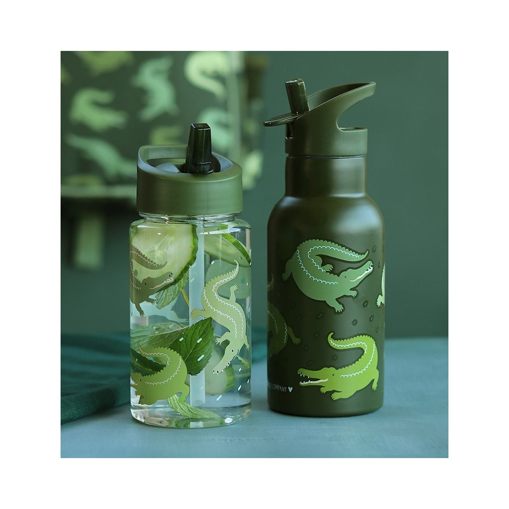 Strohhalm-Flasche, Krokodil