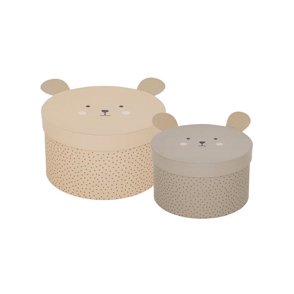 Jabadabado Aufbewahrungsbox Teddy, 2er Set