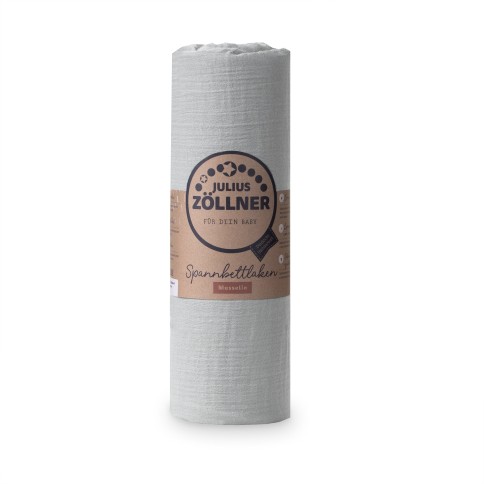 Fixleintuch Musselin, Grau