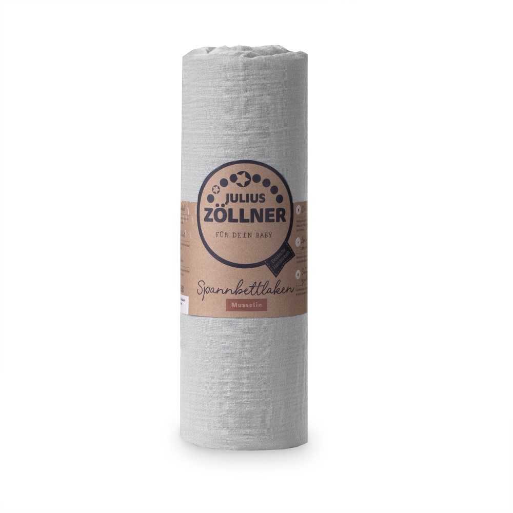 Fixleintuch Musselin, Grau