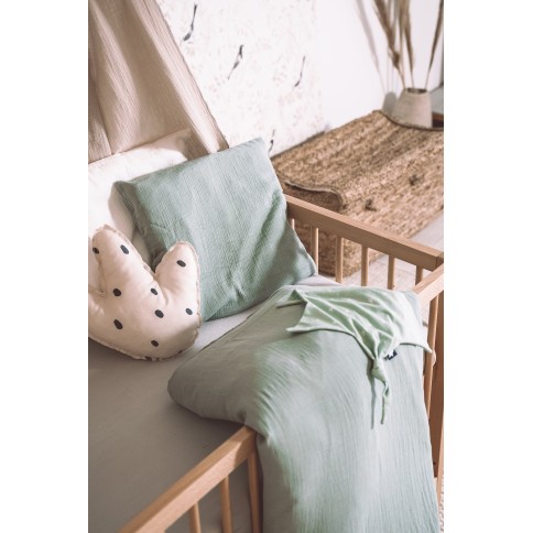 Fixleintuch Musselin, Grau