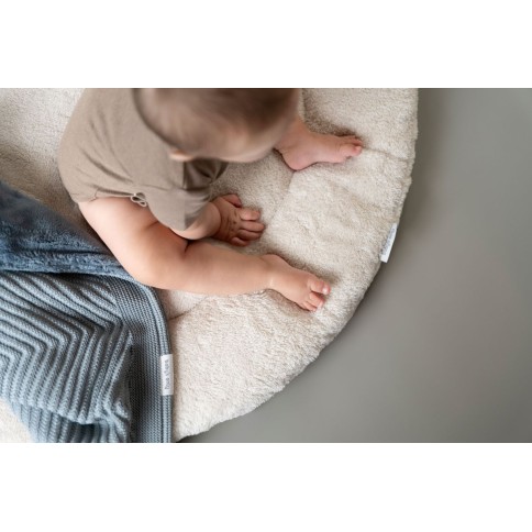 Gitterbettdecke teddyfutter Grace, warm linen