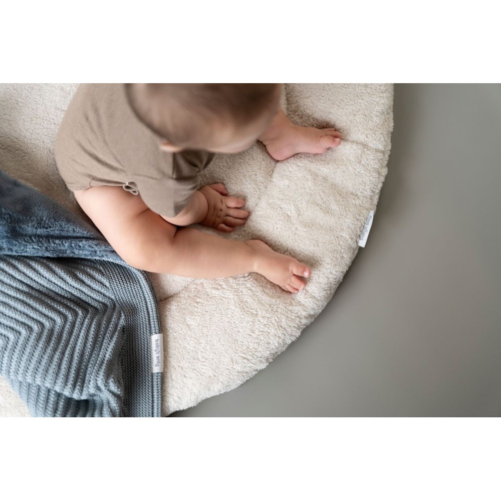 Gitterbettdecke teddyfutter Grace, warm linen