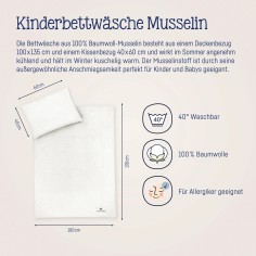 Julius Zöllner Musselin Bettwäsche, Ivory