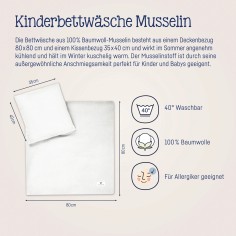 Julius Zöllner Musselin Bettwäsche, Ivory