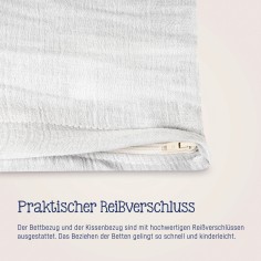 Julius Zöllner Musselin Bettwäsche, Ivory