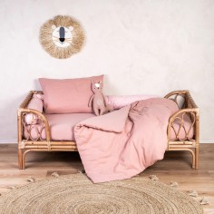 Julius Zöllner Musselin Bettwäsche, Dusty Rose