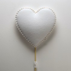 BUOKIDS Wandlampe Soft Herz, Gelb