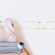 MIMIlou Wandsticker Bordüre 5 m, Sterne Gold