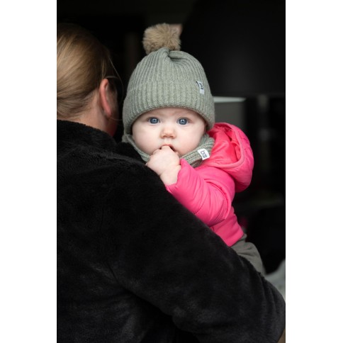 Baby's Only Mütze mit Pompon Cool, urban green
