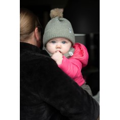 Baby's Only Mütze mit Pompon Cool, urban green