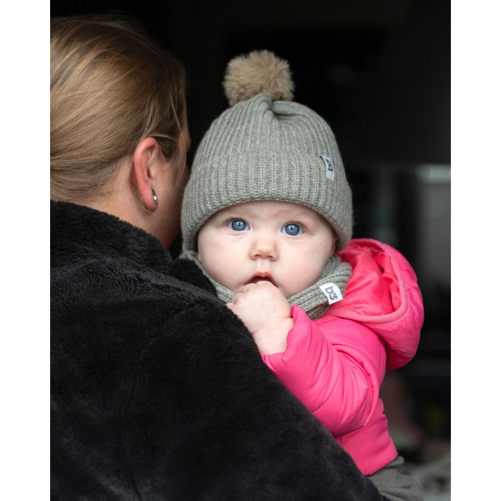 Baby's Only Mütze mit Pompon Cool, urban green