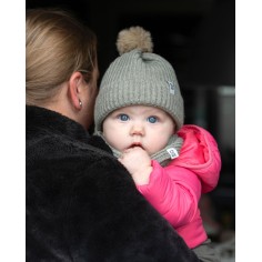 Baby's Only Mütze mit Pompon Cool, urban green