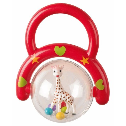 Geschenkset Sophie La Giraffe, 1 Sophie la girafe +1 Entdeckerbuch + 1 Kugelrassel