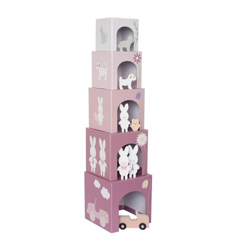 Stapelspielzeug Würfel Bunny