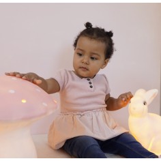 Lampe Egmont Culture de champignon, vintage rose