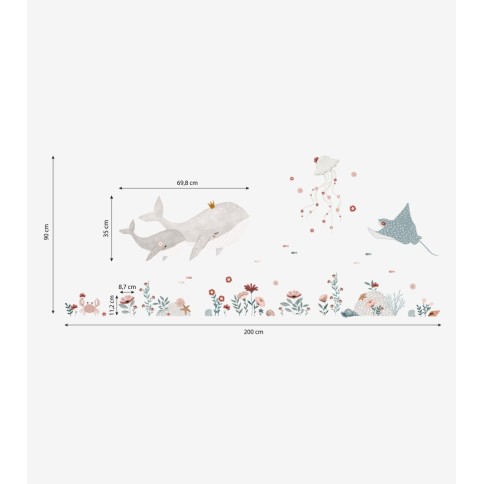 Lilipinso Wandsticker, Ocean Field