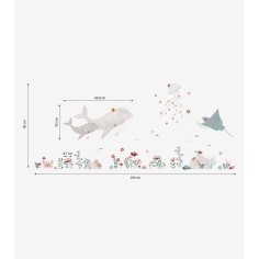 Lilipinso Wandsticker, Ocean Field