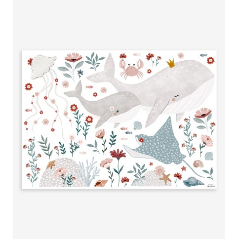 Lilipinso Wandsticker, Ocean Field