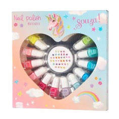 Nagellack Geschenkset, 12 Stück + Nagelstickers