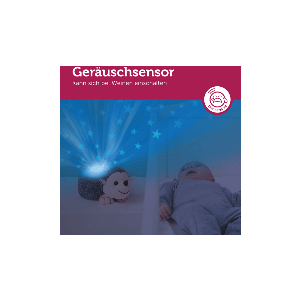 Einschlafhilfe mit Projektor, Harry der Igel