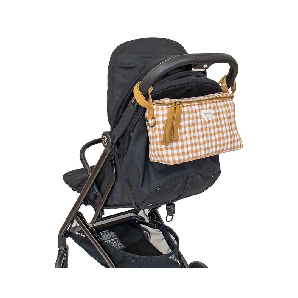 Kinderwagen Organizer gesteppt, Gingham